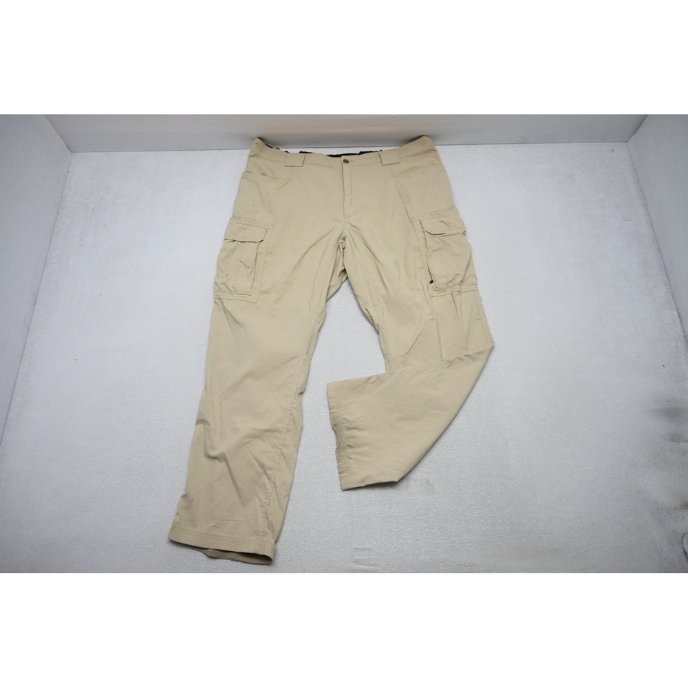 Duluth Trading‎ Co. Cargo Pants Mens 2XLx32 Tan Khaki Utility Outdoor EUC